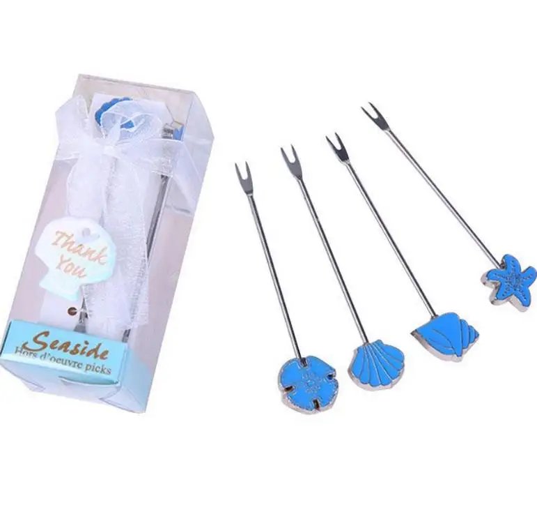 4pcs/set Creative fashion European-style Wedding cute Gift Cartoon Blue Starfish Cake Fruit Fork Set Cutlery Fork party decor
4pcs/set Creative fashion European-style Wedding cute Gift Cartoon Blue Starfish Cake Fruit Fork Set Cutlery Fork party decor