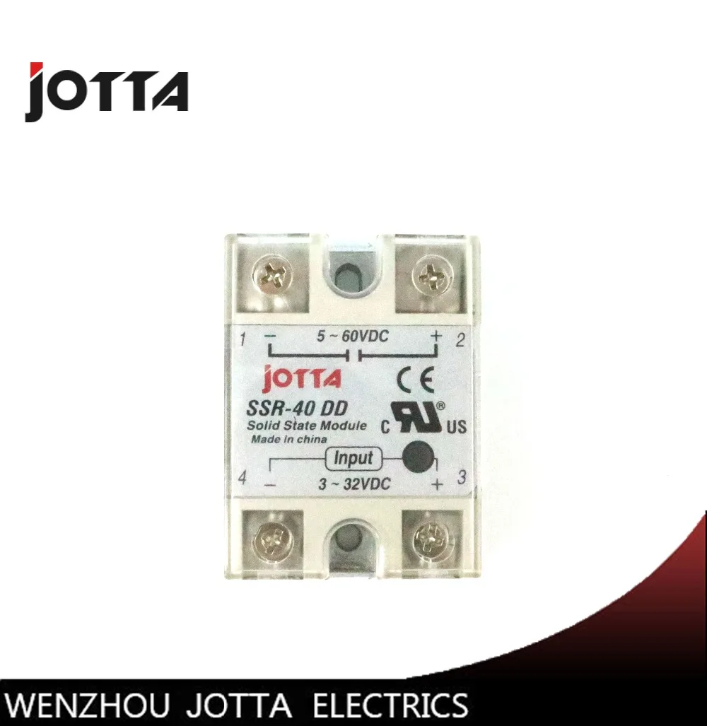 SSR -40DD DC control DC SSR white shell Single phase Solid state relay 40A input 3-32V DC output 5~60V DC
SSR -40DD DC control DC SSR white shell Single phase Solid state relay 40A input 3-32V DC output 5~60V DC