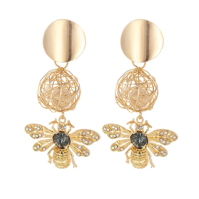 2/PCS Bee Crystal Earrings Elegant Insect Shape Design ear nail Rhinestone Earrings For Women Fashion Jewelry Wholesale
2/PCS Bee Crystal Earrings Elegant Insect Shape Design ear nail Rhinestone Earrings For Women Fashion Jewelry Wholesale