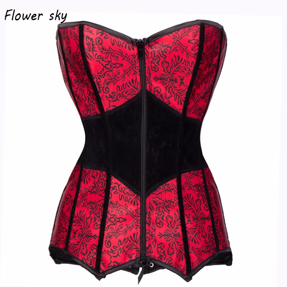 Women's Elasticity Overbust Corset Waist Trainer Cincher Body Shaper with Adjustable Straps Vintage Bustier Corset
Women's Elasticity Overbust Corset Waist Trainer Cincher Body Shaper with Adjustable Straps Vintage Bustier Corset