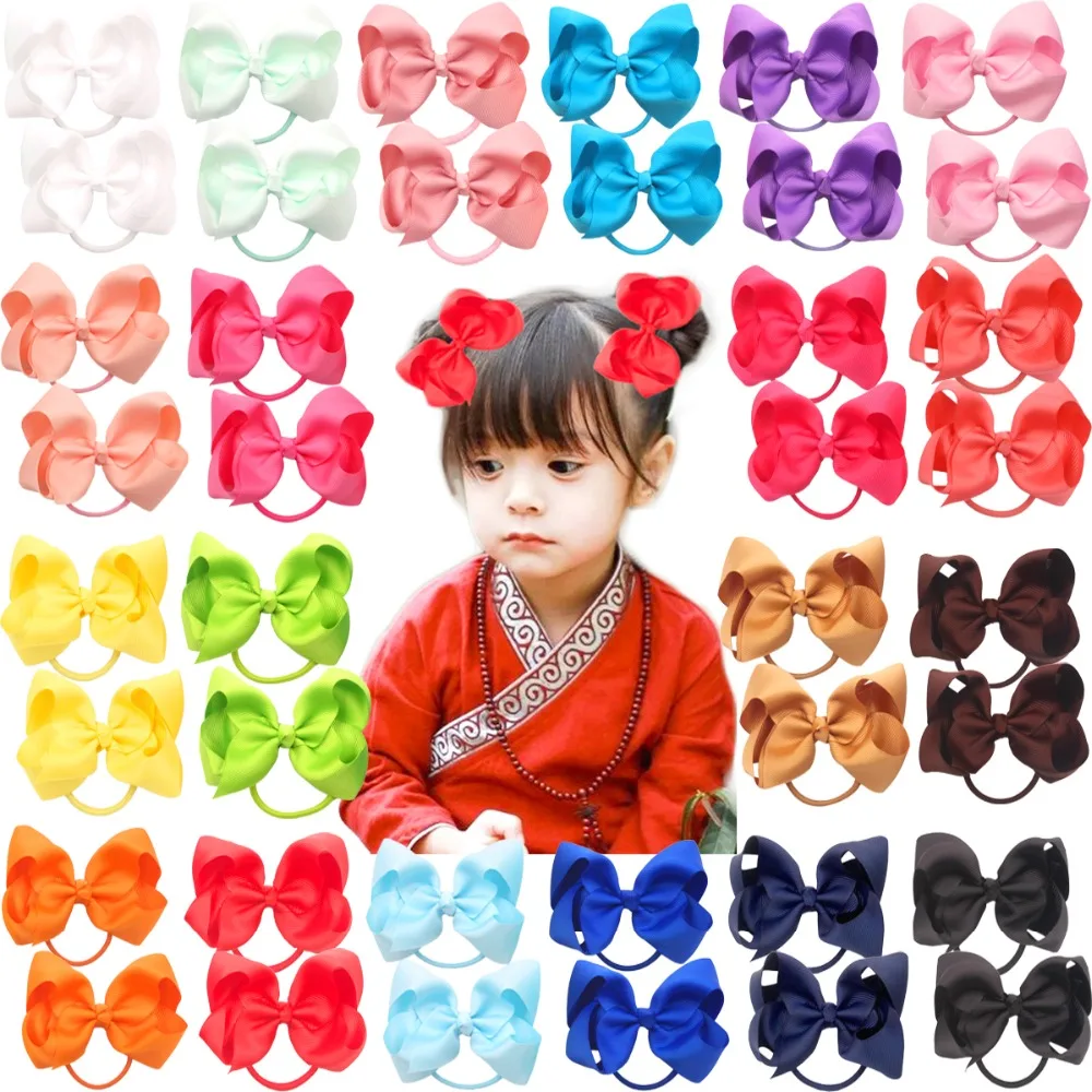 40pcs 20 Pairs 4.5" Boutique Hair Bows Tie Baby Girls Kids Children Pigtail Bows Rubber Band Ribbon Hair bands
40pcs 20 Pairs 4.5" Boutique Hair Bows Tie Baby Girls Kids Children Pigtail Bows Rubber Band Ribbon Hair bands