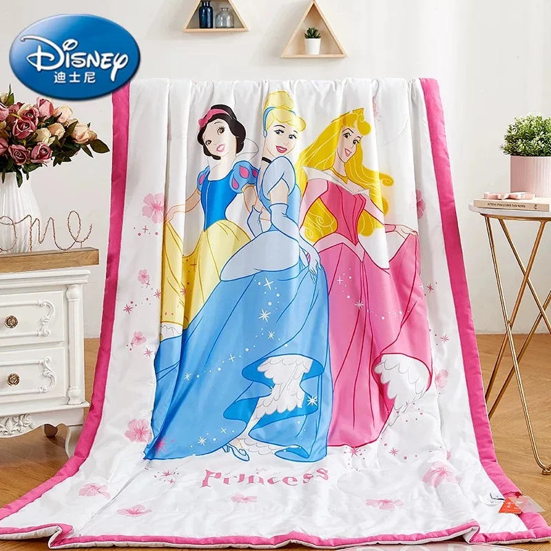 Летнее стеганое одеяло disney для детей девочек спальни розового цвета с принтом