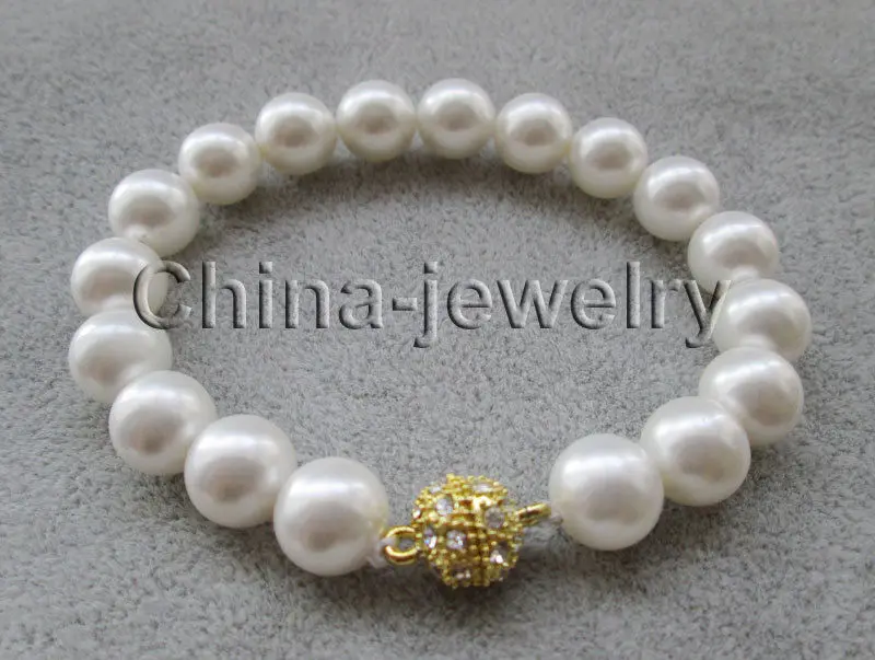 QW902 Beautiful 8" 10mm white perfect round south sea shell pearl bracelet -^^^@^Noble style Natural Fine jewe FREE SHIPPING
QW902 Beautiful 8" 10mm white perfect round south sea shell pearl bracelet -^^^@^Noble style Natural Fine jewe FREE SHIPPING