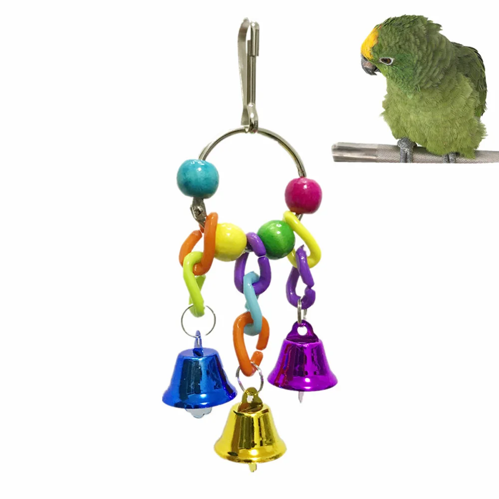 1pc Plastic Metal Pet Birds Toys with Bells Fun Toy for Cockatiel Parrots Small Birds Toys Pet Parrots Climb Cage Accessories
1pc Plastic Metal Pet Birds Toys with Bells Fun Toy for Cockatiel Parrots Small Birds Toys Pet Parrots Climb Cage Accessories