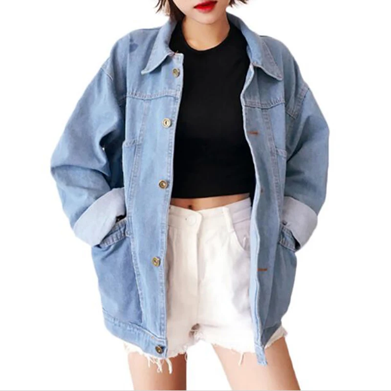 2017 New Autumn Winter Women Clothes Denim Outwear Female Loose Long Sleeve Female Coats Pockets Casual Large Size Denim Jacket
2017 New Autumn Winter Women Clothes Denim Outwear Female Loose Long Sleeve Female Coats Pockets Casual Large Size Denim Jacket