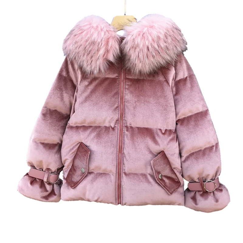 Фото Зимняя куртка женская короткая парка плюс размер 2018 Высокое качество Теплые