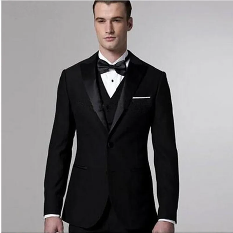 Fashion Black Men Suit Wedding Suits for men High Quality Mens Prom Business Suits Groomsmen Tuxedos (Jacket+ Pant+vest)
Fashion Black Men Suit Wedding Suits for men High Quality Mens Prom Business Suits Groomsmen Tuxedos (Jacket+ Pant+vest)