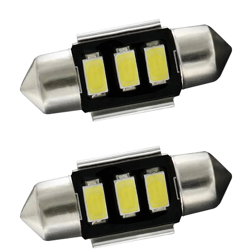 YSY 12V 10pcs festoon 31mm Dome Festoon 3SMD 5630 5730 31mm LED CANBUS Car Interior Reading License plate light No Error white
YSY 12V 10pcs festoon 31mm Dome Festoon 3SMD 5630 5730 31mm LED CANBUS Car Interior Reading License plate light No Error white