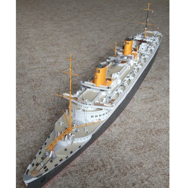 Бесплатная пересылка новый 2015 diy бумажного бумажные модели лодка 1:250 масштаб