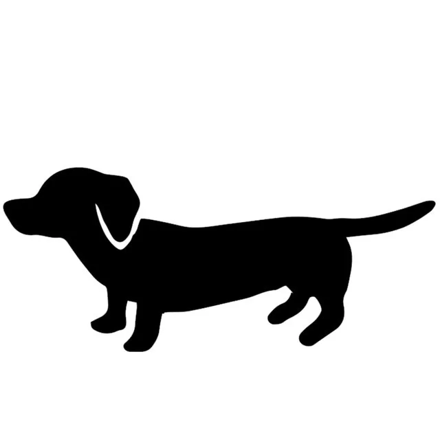 Такса Вайнер собака Наклейка для окна ноутбука байдарка виниловая наклейка 14x6 см