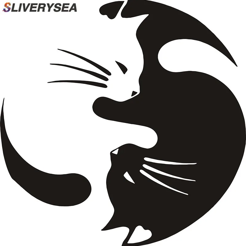 SLIVERYSEA 15*15CM Yin And Yang Cat Automobile Styling Decorative Decal Personalized Car Window Glass Sticker #B1145
SLIVERYSEA 15*15CM Yin And Yang Cat Automobile Styling Decorative Decal Personalized Car Window Glass Sticker #B1145