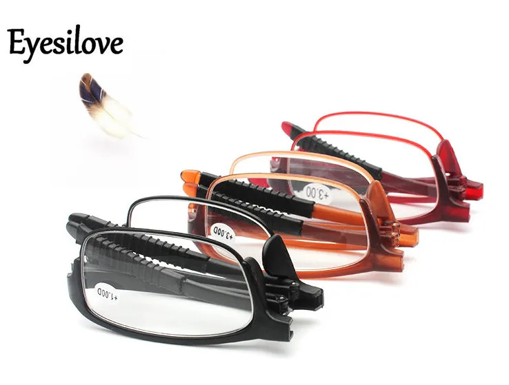 Eyesilove 10pcs/lot TR90 foldable reading glasses resin Lenses Folding Reading Glasses Presbyopia glasses men women eyeglasses
Eyesilove 10pcs/lot TR90 foldable reading glasses resin Lenses Folding Reading Glasses Presbyopia glasses men women eyeglasses