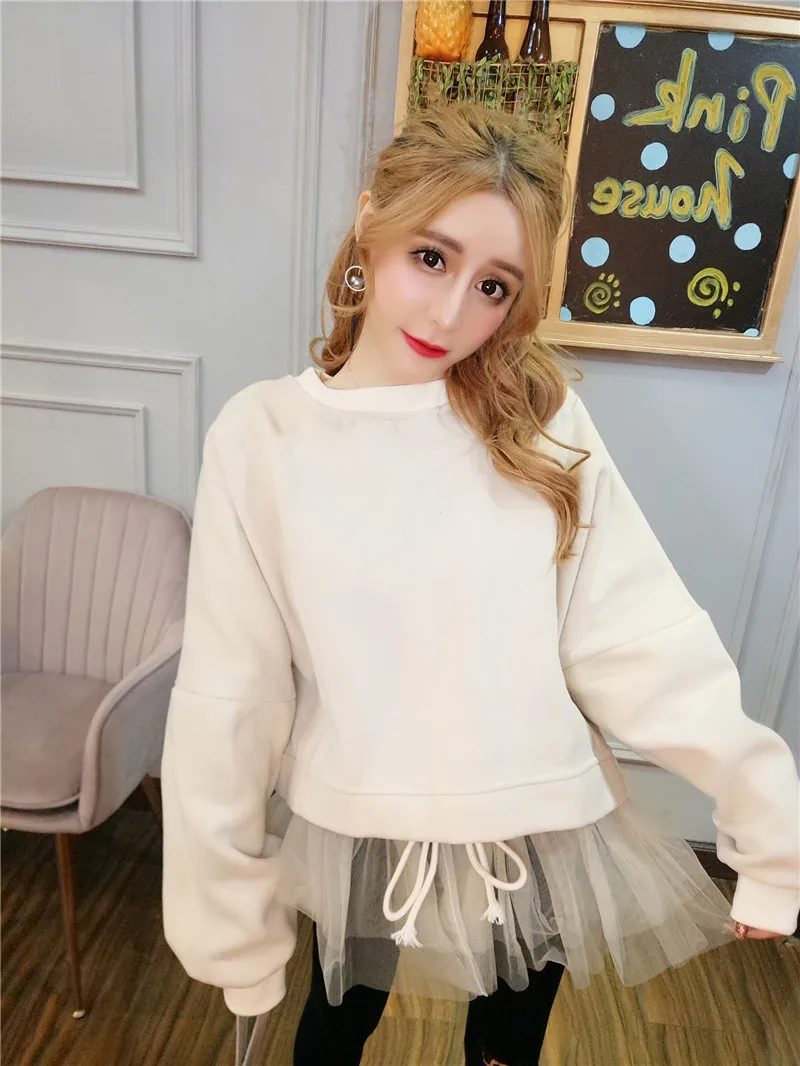 autumn winter fashion brands Women's Clothing Fake two pieces Sweatshirts mesh patchwork pullovers oversize hoodies women new
autumn winter fashion brands Women's Clothing Fake two pieces Sweatshirts mesh patchwork pullovers oversize hoodies women new