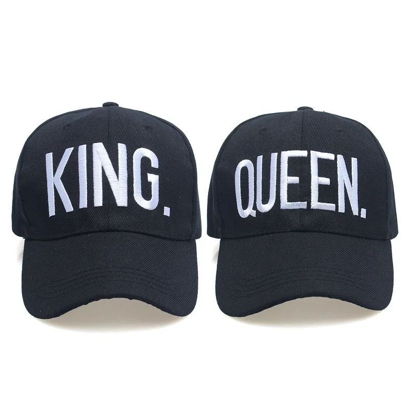 2017 Лидер продаж KING QUEEN с нашивкой в виде надписи "Бейсбол Кепки пары хип хоп