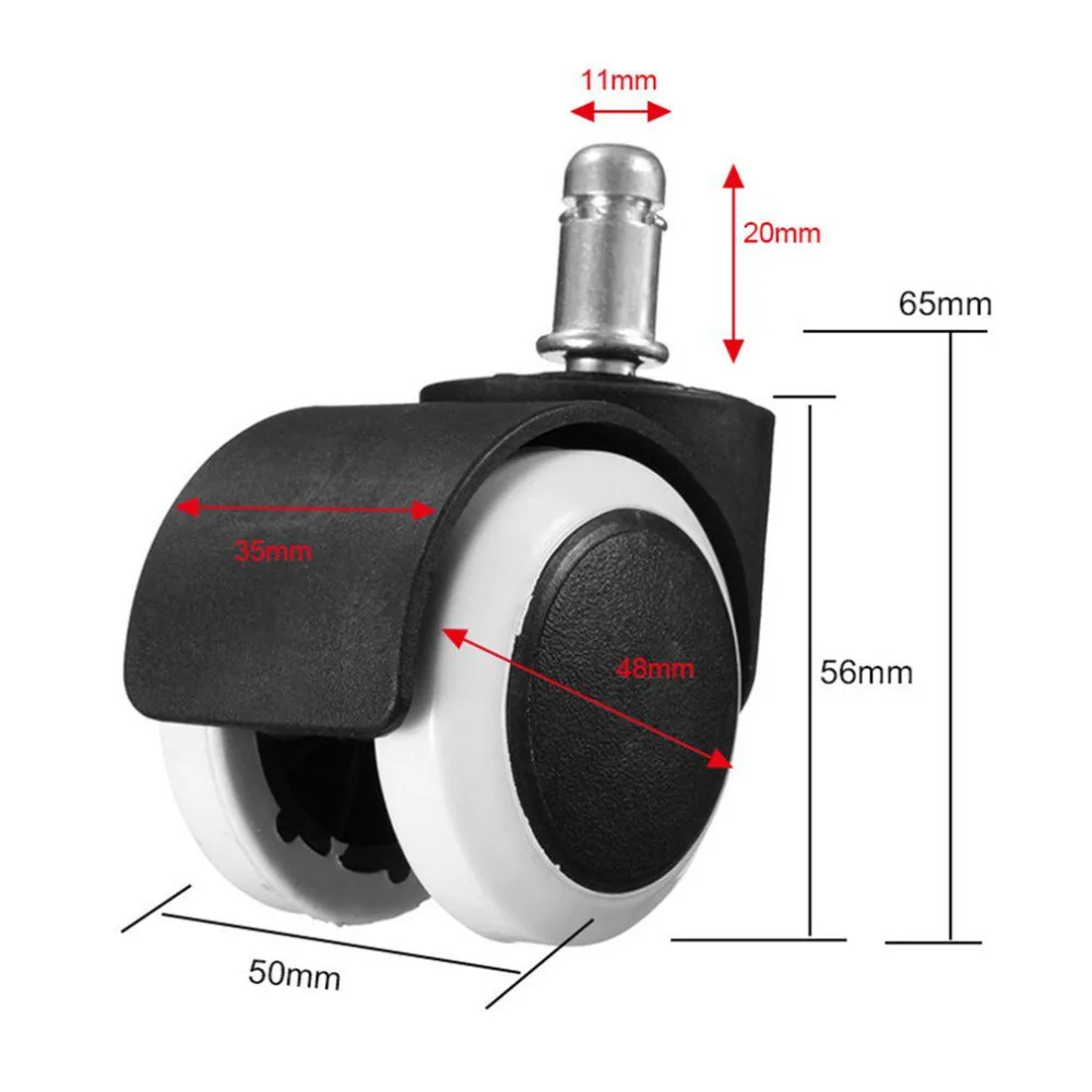 5 шт. 2 дюймов Многофункциональный колесико для вращающегося кресла поворотный