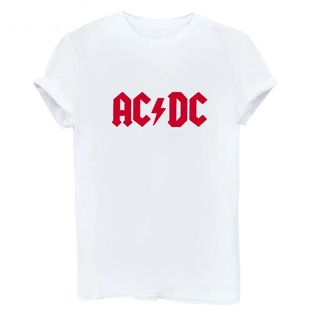 Punk Rock Hip Hop Unisex Summer Short Sleeve Women T-shirt AC DC Letters Printed Tees Oversized Loose 2XL Female T shirt Tops
Punk Rock Hip Hop Unisex Summer Short Sleeve Women T-shirt AC DC Letters Printed Tees Oversized Loose 2XL Female T shirt Tops