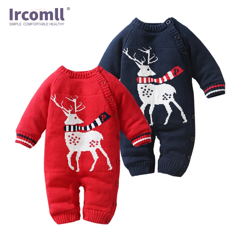 Handmade Knitted Sweater Newborn Baby Christmas Romper Cartoon Dear One Piece Jumpsuits O-neck Infant Crochet Overalls TB545
Handmade Knitted Sweater Newborn Baby Christmas Romper Cartoon Dear One Piece Jumpsuits O-neck Infant Crochet Overalls TB545