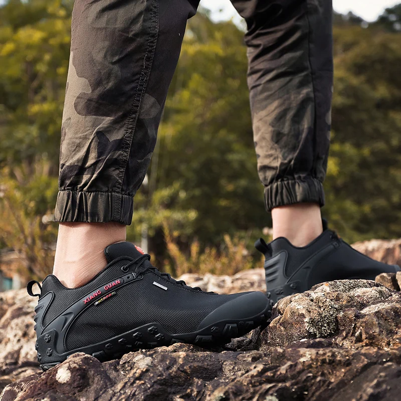 XIANG GUAN Outdoor Hiking Shoes EUR Size 36-48 Men Breathable Anti-skid Windproof Black Women Travel Boots Trend Sports Sneakers
XIANG GUAN Outdoor Hiking Shoes EUR Size 36-48 Men Breathable Anti-skid Windproof Black Women Travel Boots Trend Sports Sneakers