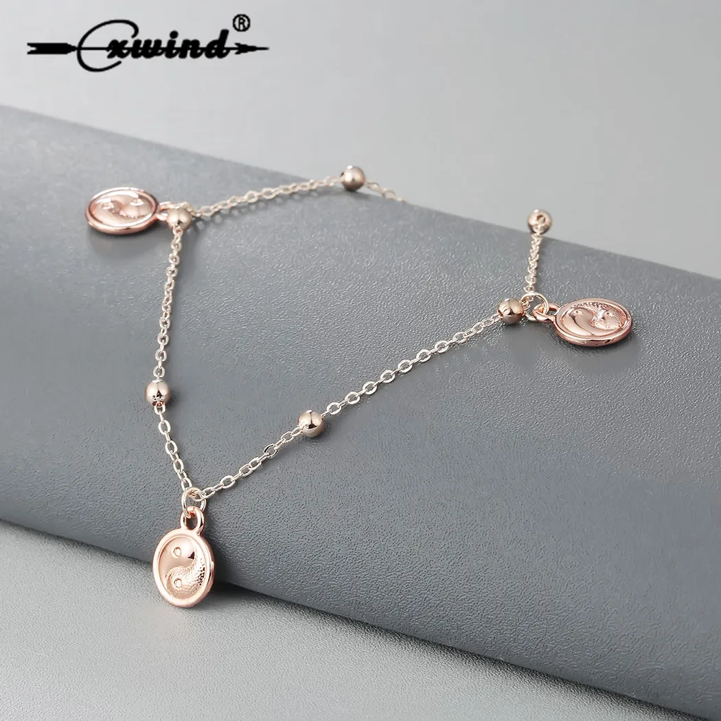 Hot Charms Circle Ball Anklet Bracelet for Women Girl Lover Sexy YINYANG Barefoot Round Anklet Fashion Leg Foot Chain Jewelry
Hot Charms Circle Ball Anklet Bracelet for Women Girl Lover Sexy YINYANG Barefoot Round Anklet Fashion Leg Foot Chain Jewelry