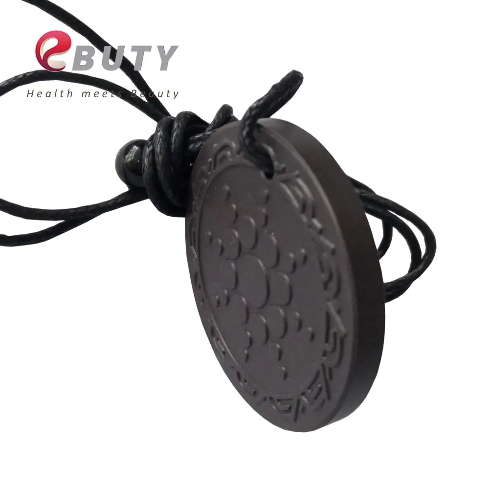 Wholesales Quantum Pendants Fashion Health Charms Black with Rope Necklace FIR Germanium Energy Stones On Back Popular Design
Wholesales Quantum Pendants Fashion Health Charms Black with Rope Necklace FIR Germanium Energy Stones On Back Popular Design