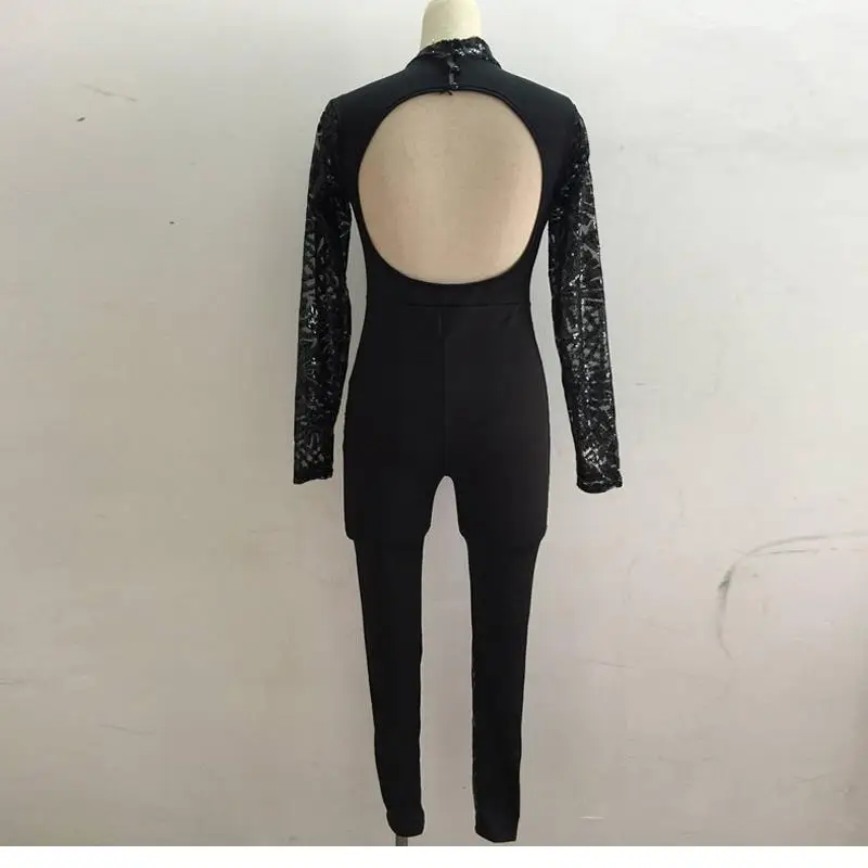 Sexy Roupa Feminina Womens Backless Geometric Sequin Bodycon Jumpsuit Black Long Sleeve Night Club Wear Romper W126803
Sexy Roupa Feminina Womens Backless Geometric Sequin Bodycon Jumpsuit Black Long Sleeve Night Club Wear Romper W126803