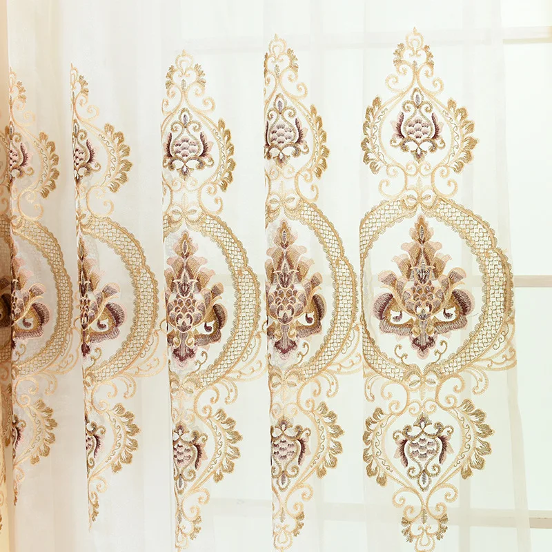 New Water-soluble Embroidery Shade Curtains for Living Dining Room Bedroom.
New Water-soluble Embroidery Shade Curtains for Living Dining Room Bedroom.