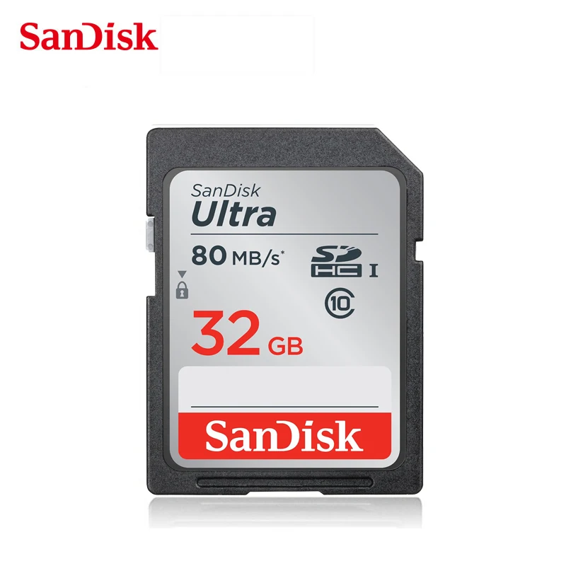 

SanDisk SD Card 32gb SDHC HD Flash Memory Card Ultra Class 10 UHS-I Up to 80MB/s carte sd 32 gb for SLR Camera Audi Car SD Card