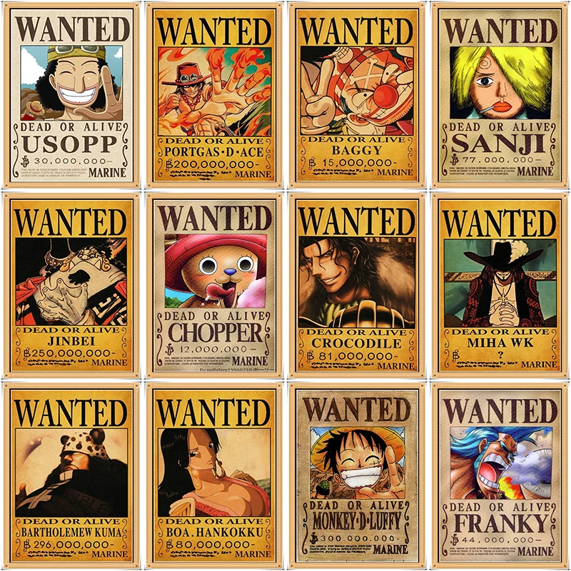 Постеры Luffy Zoro Sanji Nami Robin постеры с белым покрытием для украшения дома 42*30
