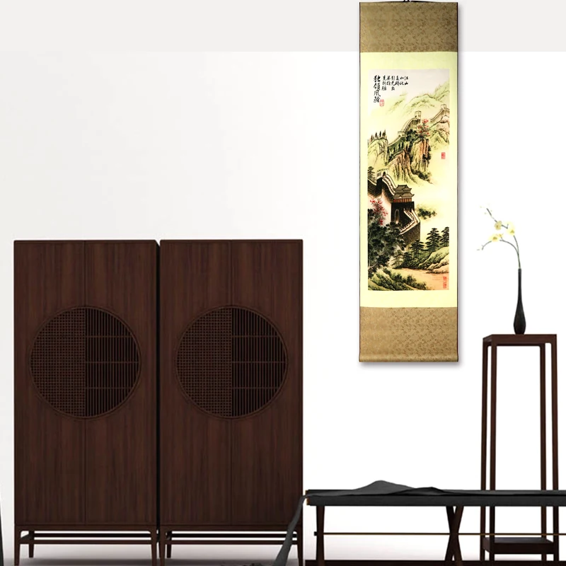 Tangfoo Silk Painting Scroll Chinese National Handicraft The Great Wall Hanging Feng Shui Wall Pictures Business Gifts Painting
Tangfoo Silk Painting Scroll Chinese National Handicraft The Great Wall Hanging Feng Shui Wall Pictures Business Gifts Painting