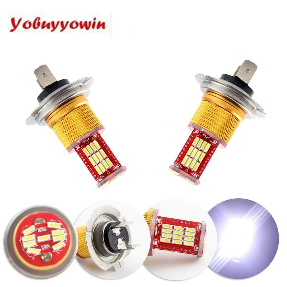 Newest 2PCS 33-SMD 4014 Chipsets H7 LED Bulbs No Error Message for Car DRL Day Running Driving Lamp Fog Lights DC12V-24V
Newest 2PCS 33-SMD 4014 Chipsets H7 LED Bulbs No Error Message for Car DRL Day Running Driving Lamp Fog Lights DC12V-24V