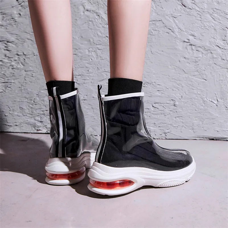 FEDONAS Brand Punk Women Mid-calf Boots Round Toe Transparent High Quality Party Wedding Shoes Woman Platforms High Boots
FEDONAS Brand Punk Women Mid-calf Boots Round Toe Transparent High Quality Party Wedding Shoes Woman Platforms High Boots