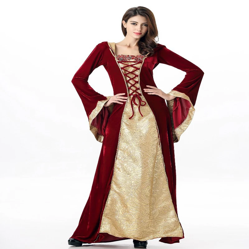 Free shipping adult Vampire Halloween costumes witch zombie costume queen long dress queen Cosplay Euro and america game clothes
Free shipping adult Vampire Halloween costumes witch zombie costume queen long dress queen Cosplay Euro and america game clothes