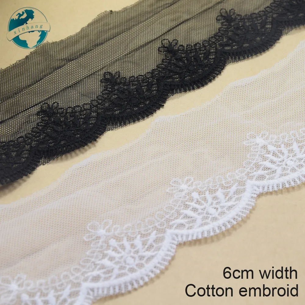 10yards 6cm cotton embroid sewing ribbon guipure lace trim or fabric warp knitting DIY Garment Accessories free shipping#3681
10yards 6cm cotton embroid sewing ribbon guipure lace trim or fabric warp knitting DIY Garment Accessories free shipping#3681