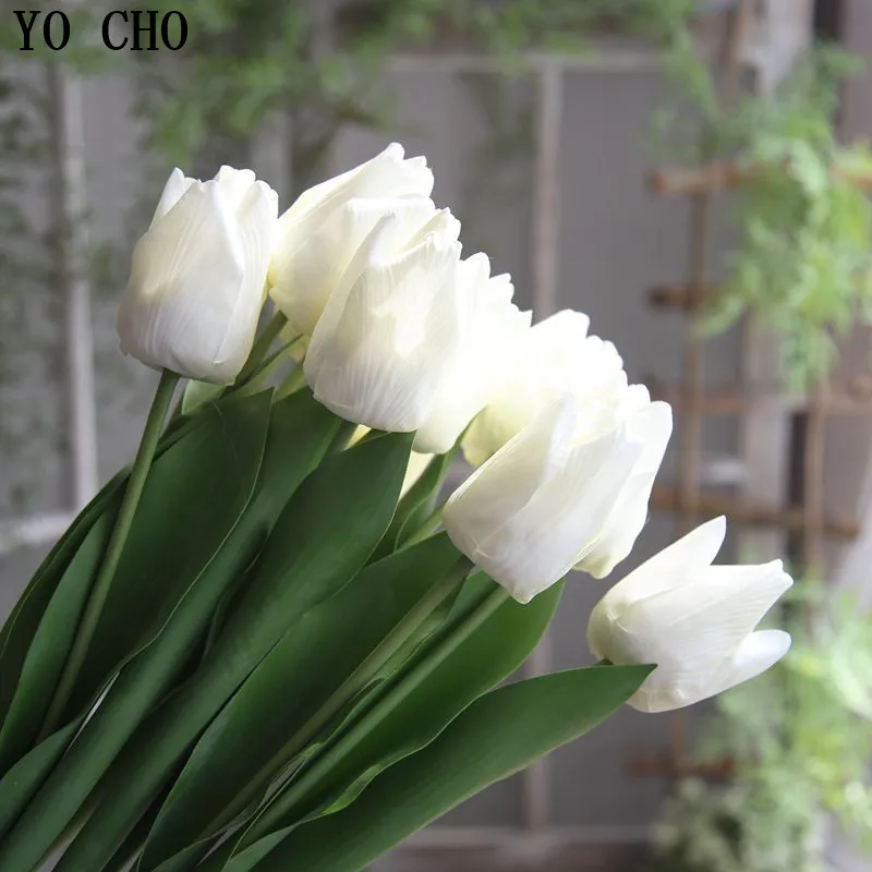 YO CHO High Quality 3D Print Tulip Simulation Flower Real Touch Fake Flowers Wedding Flowers Home Decor Bouquet Fake Decorative
YO CHO High Quality 3D Print Tulip Simulation Flower Real Touch Fake Flowers Wedding Flowers Home Decor Bouquet Fake Decorative