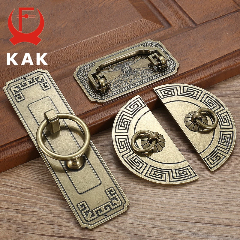 KAK Vintage Antique Bronze Cabinet Handles Chinese Style Furniture Handle Drawer Knobs Wardrobe Door Pulls Furniture Hardware
KAK Vintage Antique Bronze Cabinet Handles Chinese Style Furniture Handle Drawer Knobs Wardrobe Door Pulls Furniture Hardware