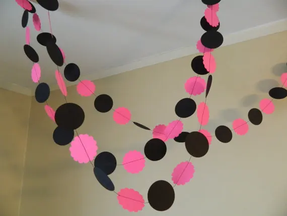 Paris Birthday Party Decorations -10ft Hot Pink and black Garland Bachelorette Party Bridal Shower Decor you pick the colors
Paris Birthday Party Decorations -10ft Hot Pink and black Garland Bachelorette Party Bridal Shower Decor you pick the colors