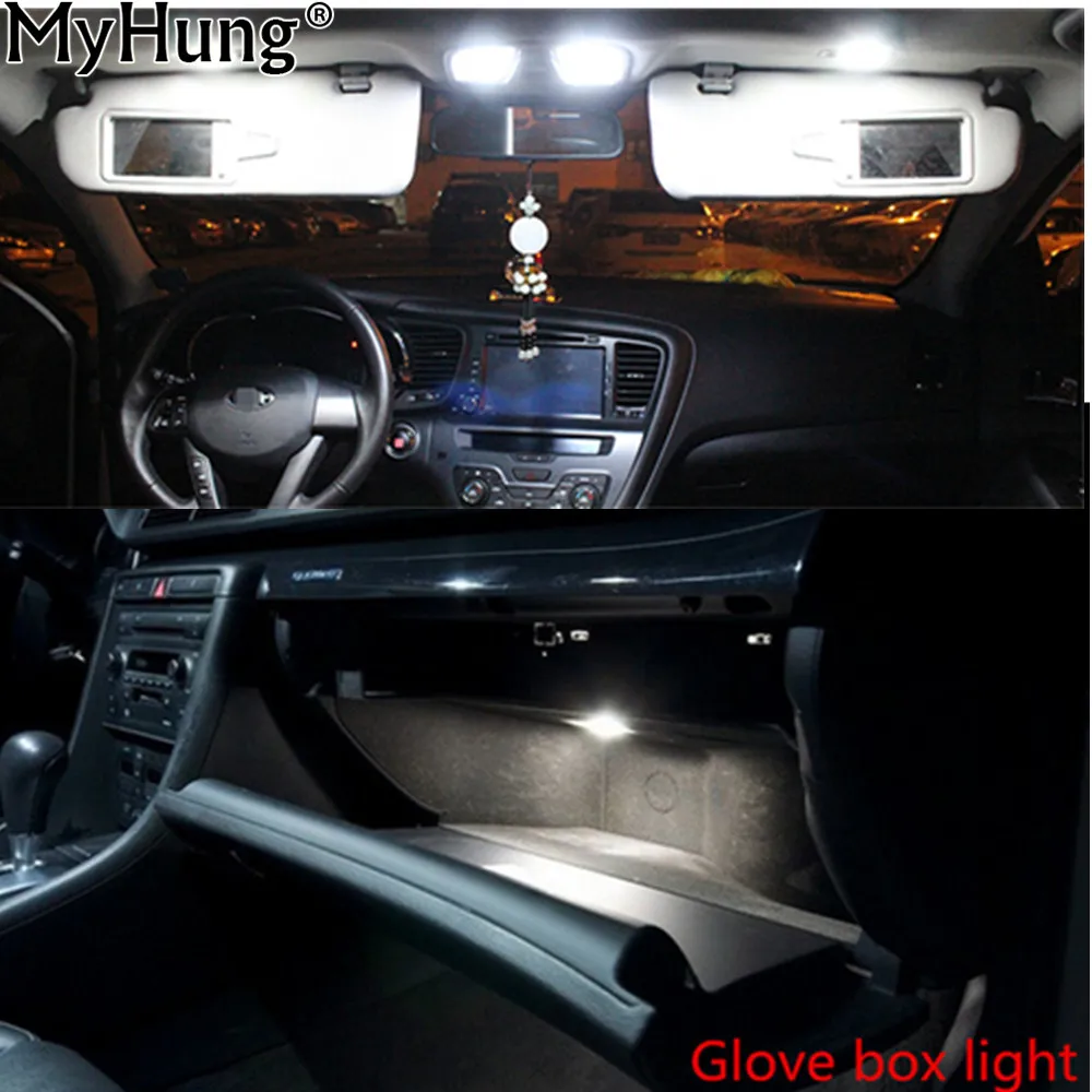 9pcs For Kia Sportage 2011 2012 2013 Dome Vanity Mirror Glovebox Trunk Plate LED 12v Car Interior Light Kit Package Light
9pcs For Kia Sportage 2011 2012 2013 Dome Vanity Mirror Glovebox Trunk Plate LED 12v Car Interior Light Kit Package Light