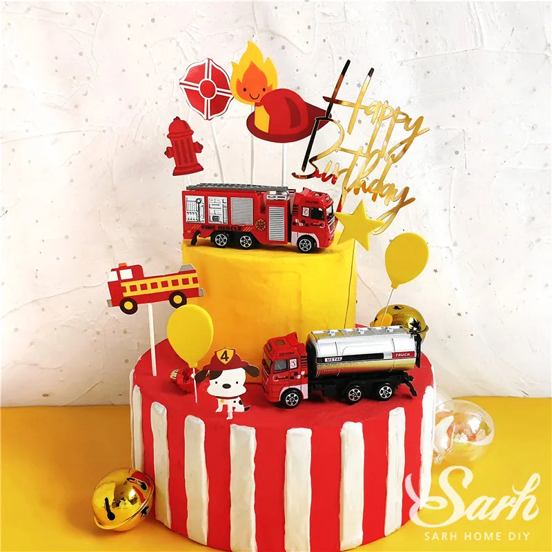 Ins Fire Tool Car Ladder Truck Decorations for Children's Day Happy Birthday Cake Toppers Party Supplies Lovely Gifts
Ins Fire Tool Car Ladder Truck Decorations for Children's Day Happy Birthday Cake Toppers Party Supplies Lovely Gifts