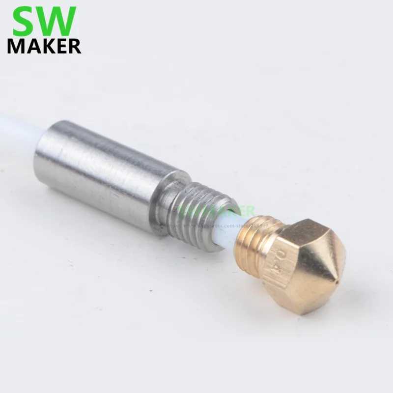 1 компл. экструдер MK10 для 3D-принтера резьба hotend M7 сопла 0 4 мм термобарьерная трубка