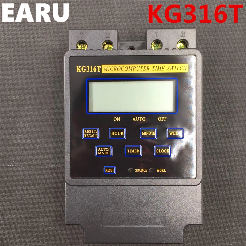 KG316T 25A Din Rail Digital Intelligent Microcomputer Programmable Electronic Timer Time Switch Relay Controller AC 220V 380V
KG316T 25A Din Rail Digital Intelligent Microcomputer Programmable Electronic Timer Time Switch Relay Controller AC 220V 380V