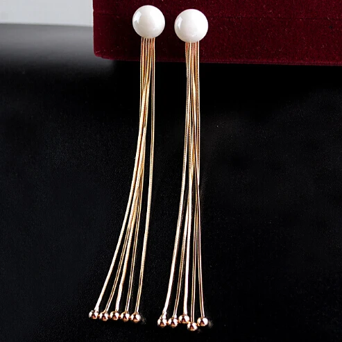 New Simple Style Long Chain Earrings Women Jewelry Gift Items Gold Tassel Dangle Drop Earrings Wholesale and Retail
New Simple Style Long Chain Earrings Women Jewelry Gift Items Gold Tassel Dangle Drop Earrings Wholesale and Retail