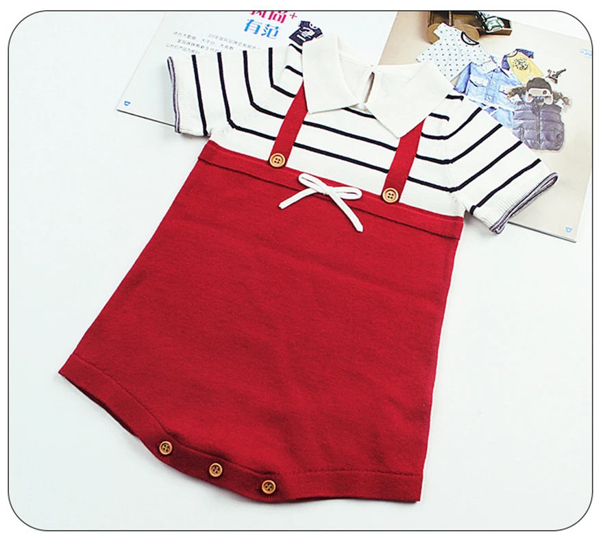 Knitted Newborn Baby Clothes Summer Baby Boy Romper Stripe Infant Toddler Boy Romper Birthday Party Jumpsuit Overall kids Outfit
Knitted Newborn Baby Clothes Summer Baby Boy Romper Stripe Infant Toddler Boy Romper Birthday Party Jumpsuit Overall kids Outfit