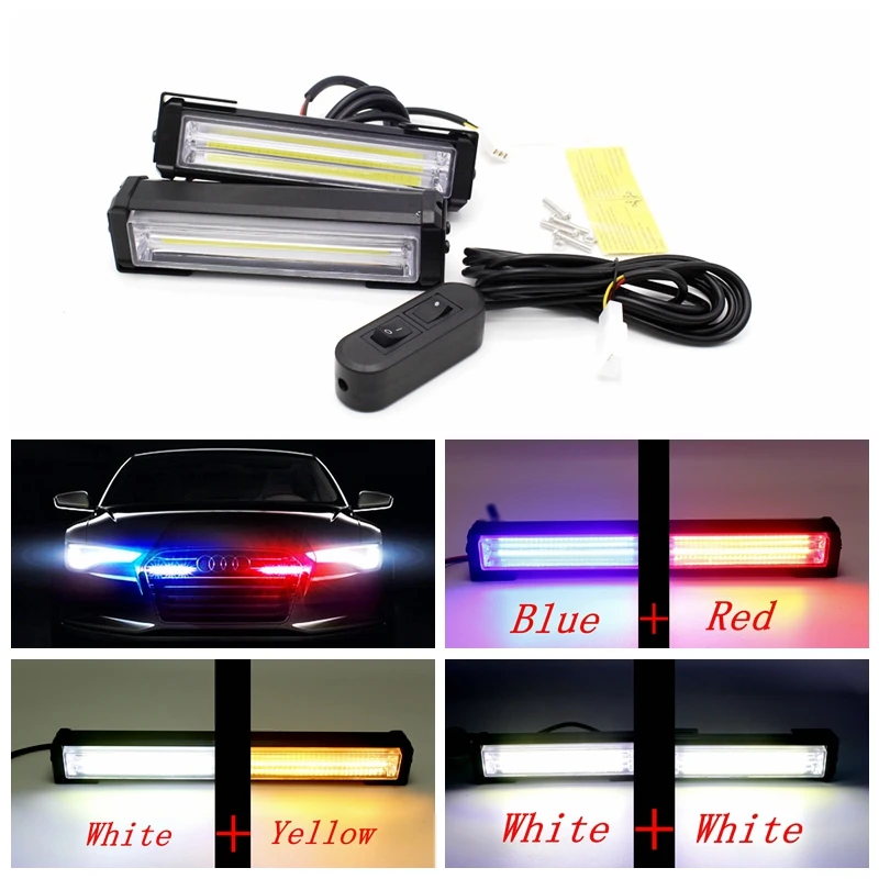 Yituancar 2X 40W COB LED Strobe Flash Warning Car Light Remote Control 8 Modes Styling Fireman Police Traffic Emergency Fog Lamp
Yituancar 2X 40W COB LED Strobe Flash Warning Car Light Remote Control 8 Modes Styling Fireman Police Traffic Emergency Fog Lamp