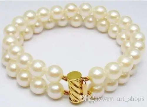 Fashion 2ROW 8-9mm REAL WHITE CULTURED PEARL BRACELET 7.5">>> women jewerly Free shipping
Fashion 2ROW 8-9mm REAL WHITE CULTURED PEARL BRACELET 7.5">>> women jewerly Free shipping