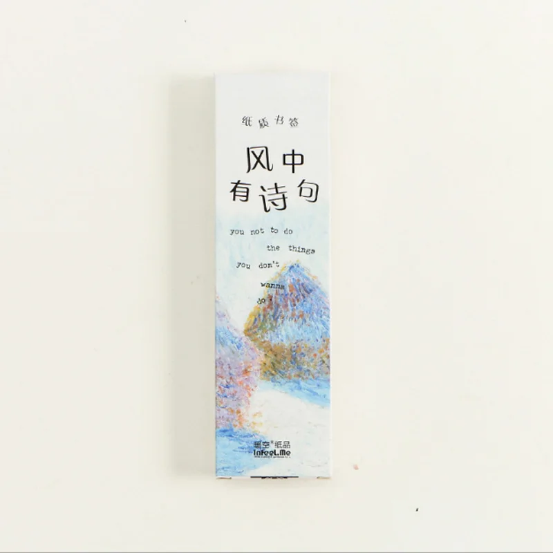 30pcs/box Color oil painting illustrator Student Bookmarks Realistic Kawaii Cartoon Bookmarks Office School Supply Stationery
30pcs/box Color oil painting illustrator Student Bookmarks Realistic Kawaii Cartoon Bookmarks Office School Supply Stationery