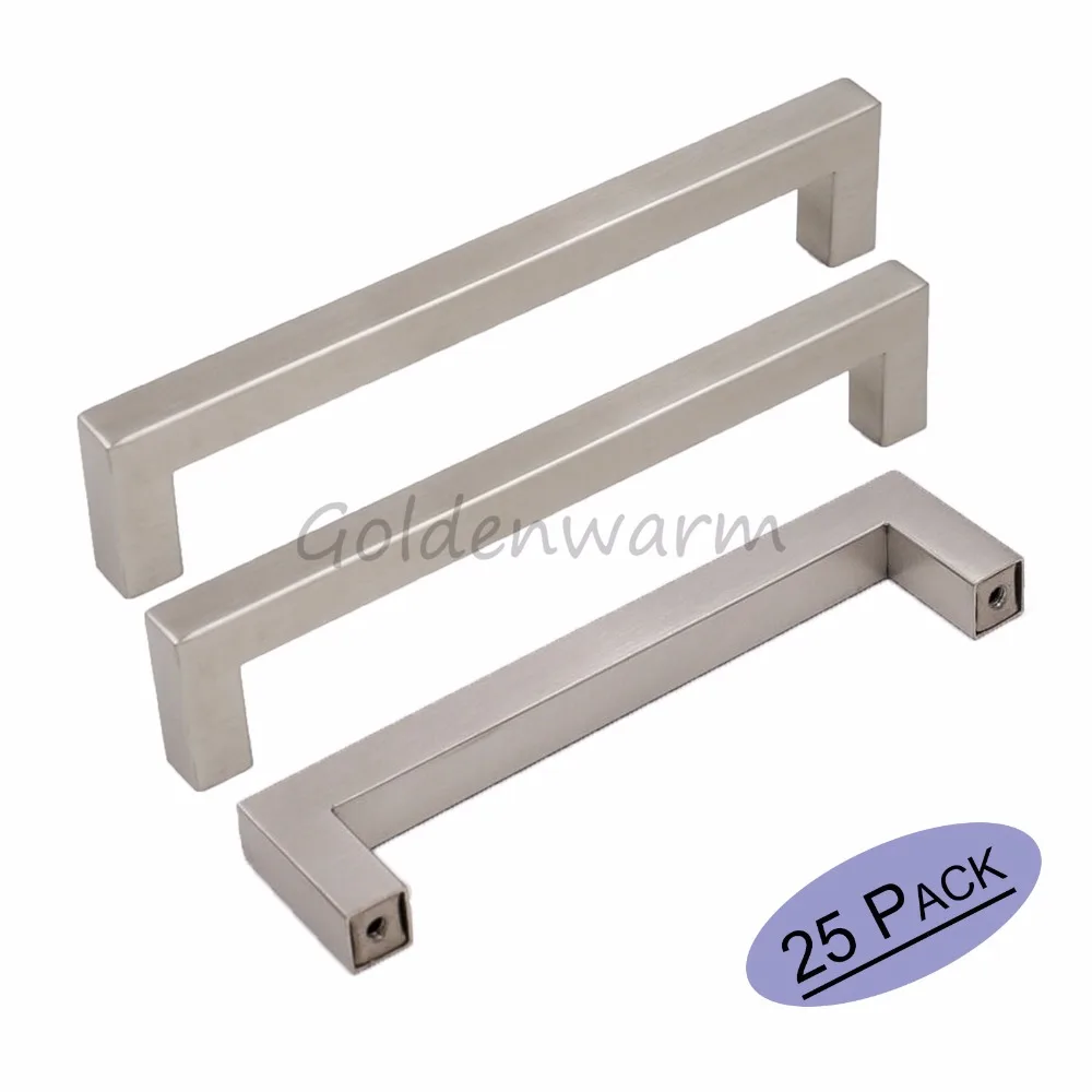 Goldenwarm 12*12mm Square Bar Door Handles Stainless Steel Kitchen Cabinet Knobs Drawer Pulls 25Pack
Goldenwarm 12*12mm Square Bar Door Handles Stainless Steel Kitchen Cabinet Knobs Drawer Pulls 25Pack