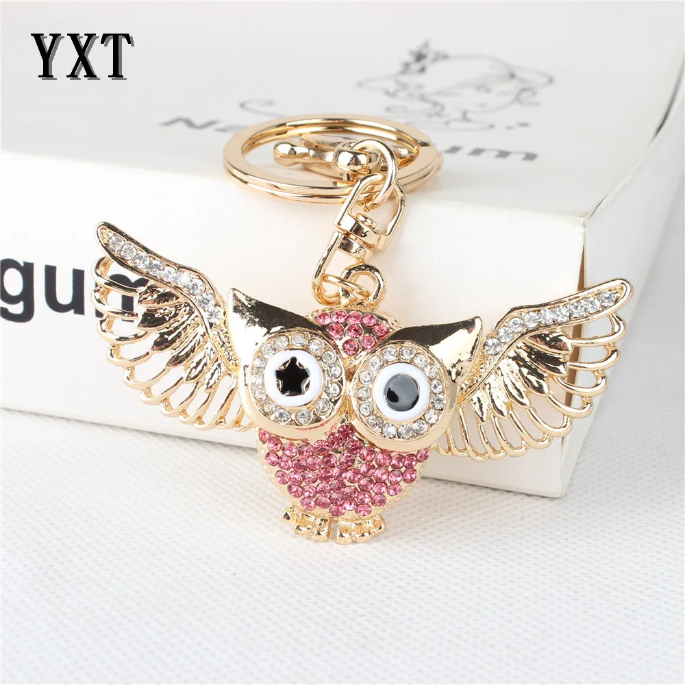 Flying Pink Owl Wing Crystal Rhinestone Charm Pendant Purse Bag Car Key Ring Chain Creative Wedding Christmas Good Gift 285
Flying Pink Owl Wing Crystal Rhinestone Charm Pendant Purse Bag Car Key Ring Chain Creative Wedding Christmas Good Gift 285