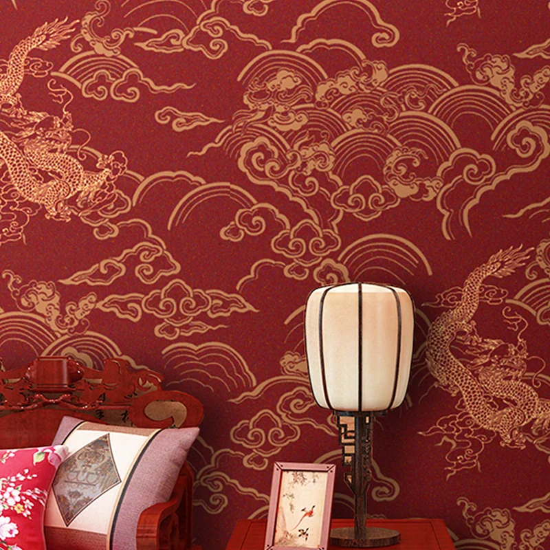 Tea House China Dragon Wallpapers TV Background Wall Paper Non-woven Wallpaper Chinese Antique Porch Study Foyer Living bedroom
Tea House China Dragon Wallpapers TV Background Wall Paper Non-woven Wallpaper Chinese Antique Porch Study Foyer Living bedroom