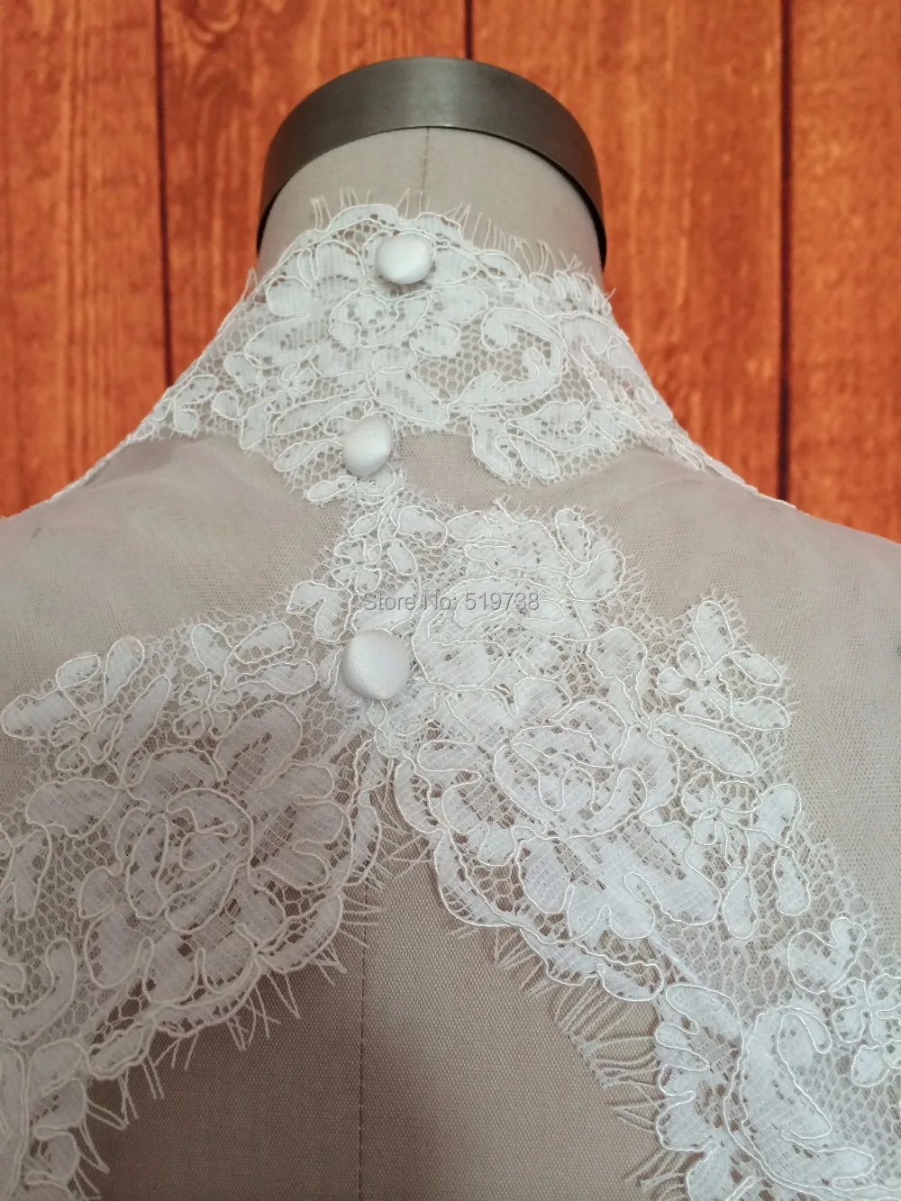 French Lace Wedding Jackets Real Picture Custom Made 2019 Ivory Sleeveless Boleros Bridal Party | Свадьбы и торжества