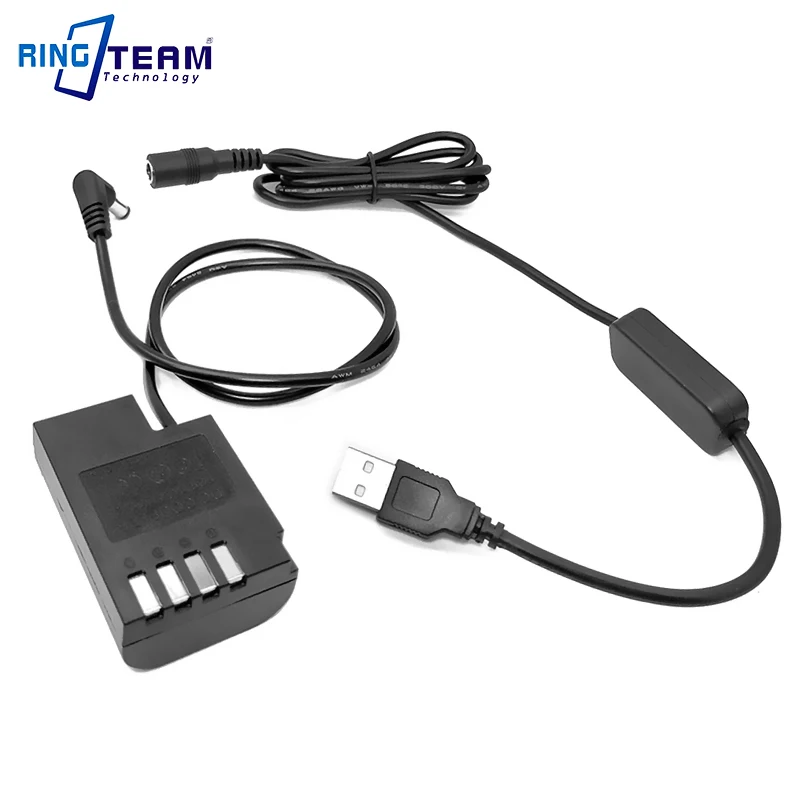 USB 8 в кабель с декодированным DMW BLF19E DCC12 DC соединитель для камеры Panasonic Lumix DMC-GH3 DMC GH3